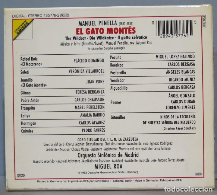 CDs de m&uacute;sica: CD. EL GATO MONTES. PENELLA - Foto 2