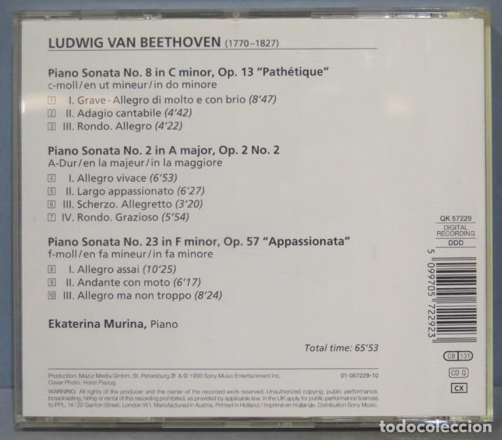 CDs de m&uacute;sica: CD. PIANO SONATAS. BEETHOVEN - Foto 2
