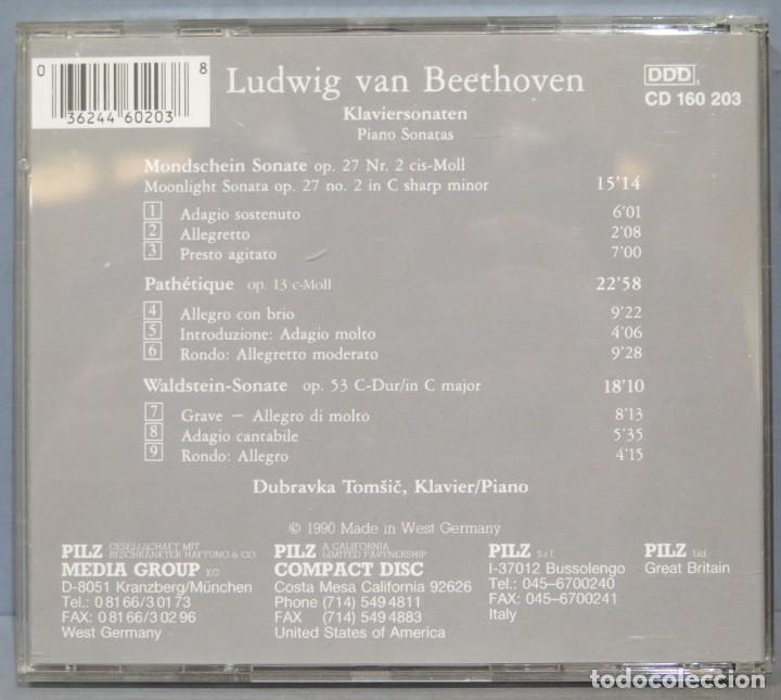 CDs de m&uacute;sica: CD. BEETHOVEN. FAMOUS PIANO SONATAS - Foto 2