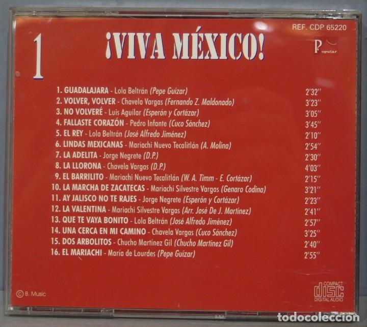 CDs de m&uacute;sica: CD. &iexcl;VIVA MEXICO!. 1 - Foto 2