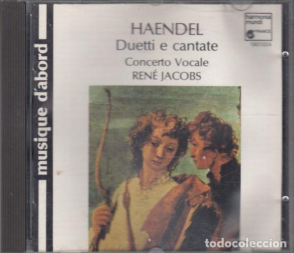 CDs de m&uacute;sica: HAENDEL - DUETTI E CANTATE - RENE JACOBS - CD C- 24 - Foto 1