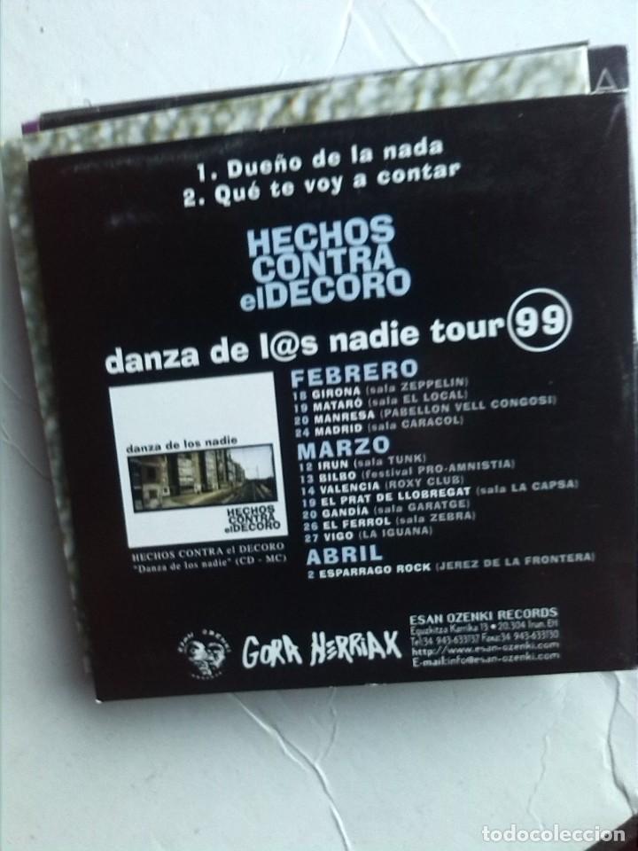 CDs de m&uacute;sica: Hechos Contra El Decoro &lrm; Due&ntilde;o De La Nada CD SINGLE - Foto 2