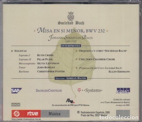 CDs de m&uacute;sica: BACH - MISA EN SI MENOR BWV 232 - CD - Foto 2