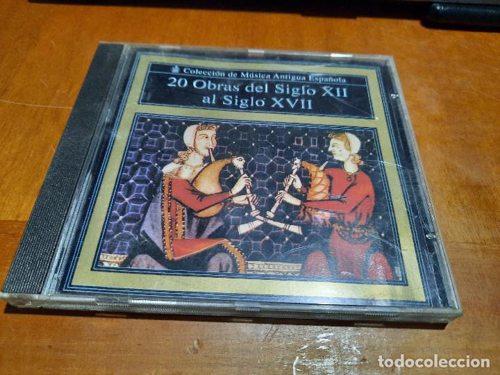 CDs de m&uacute;sica: 20 OBRAS DEL SIGLO XII AL SIGLO XVII. CD EN BUEN ESTADO CON 20 TEMAS. ALGO DIFICIL DE CONSEGUIR