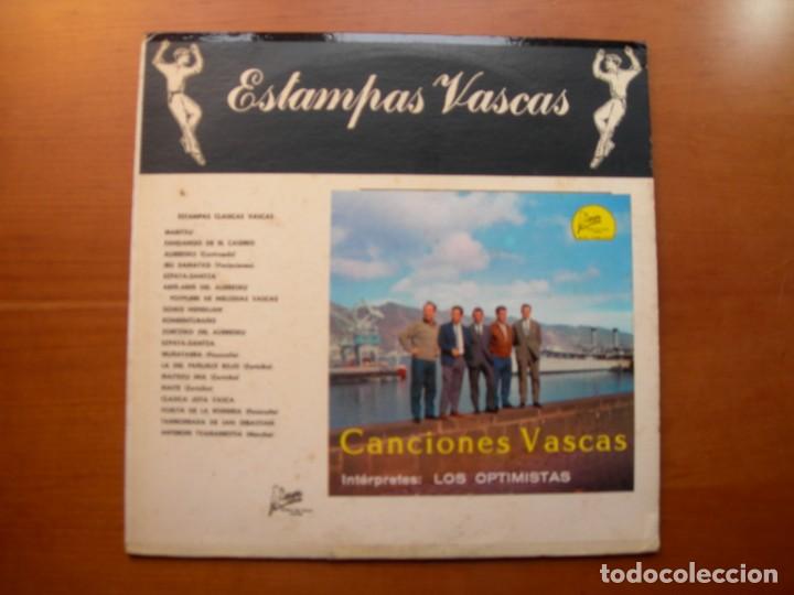 CDs de m&uacute;sica: ESTAMPAS VASCAS / LOS OPTIMISTAS / LP - Foto 1