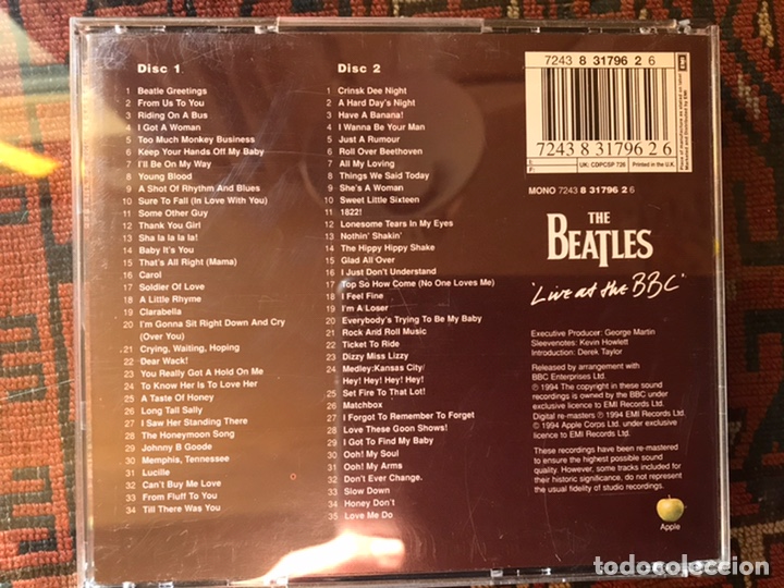 CDs de m&uacute;sica: Live at The BBC. The Beatles - Foto 3