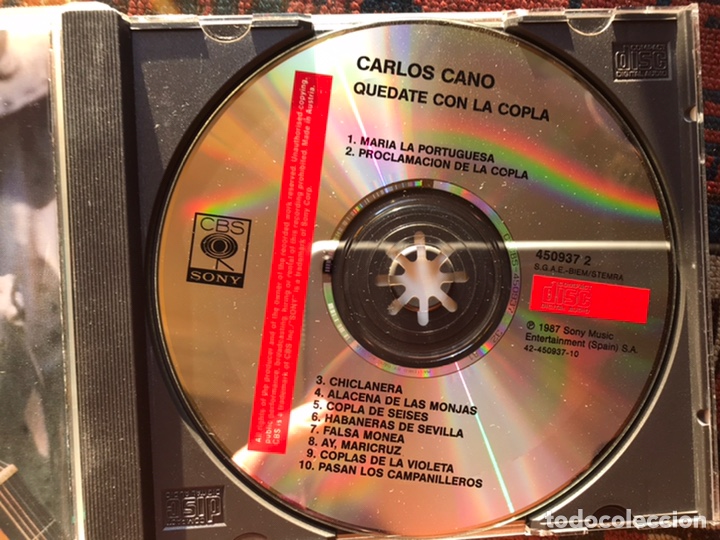 CDs de m&uacute;sica: Carlos Cano. Qu&eacute;date con la copla - Foto 3