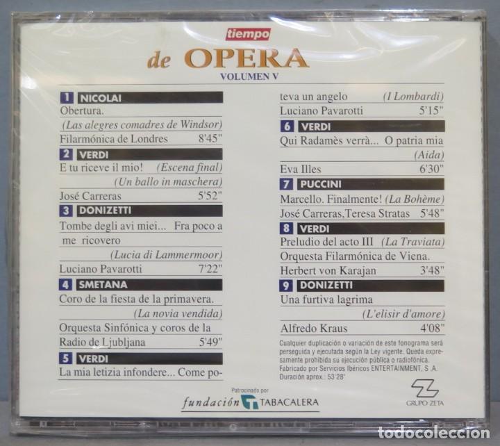 CDs de m&uacute;sica: CD. TIEMPO DE OPERA. 5. PRECINTADO - Foto 2