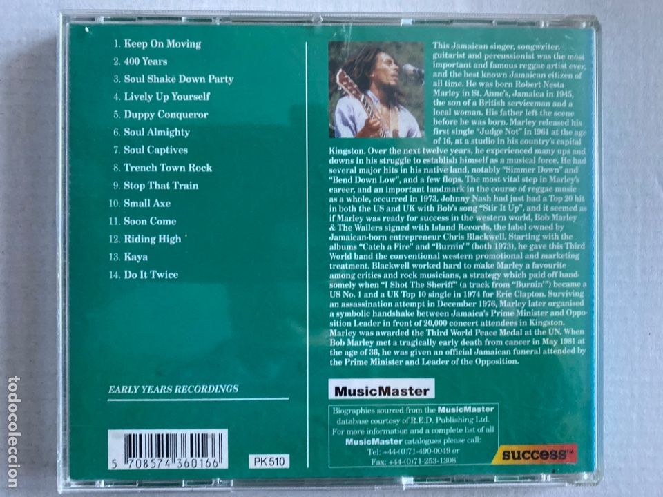 CDs de m&uacute;sica: Bob Marley - Keep On Moving (CD, Comp) - Foto 2