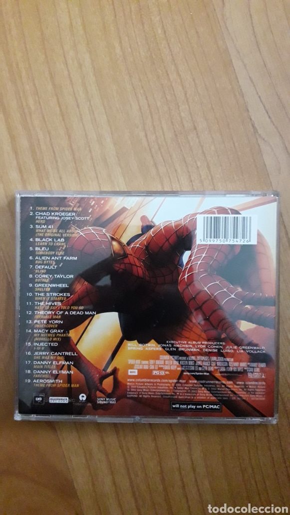 CDs de m&uacute;sica: BSO SPIDERMAN. SPIDER-MAN - Foto 2