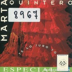 CD de Música: MARTA QUINTERO / TE LO JURO YO / YO ME QUEDO EN SEVILLA (CD SINGLE CARTON PROMO 1998). Lote 236097825