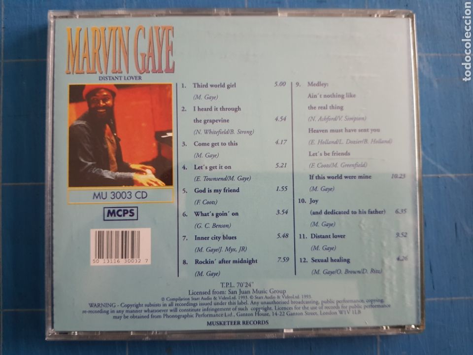 CDs de m&uacute;sica: Marvin Gaye - Distant Lover (CD, Album, Comp) - Foto 2
