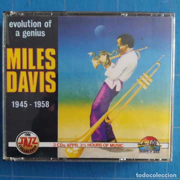 CDs de m&uacute;sica: Miles Davis - Evolution Of A Genius - 1945 - 1958 (3xCD, Comp) - Foto 1