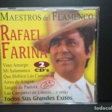 CDs de Música: RAFAEL FARINA MAESTROS DEL FLAMENCO DOBLE CD PEPETO. Lote 236262935