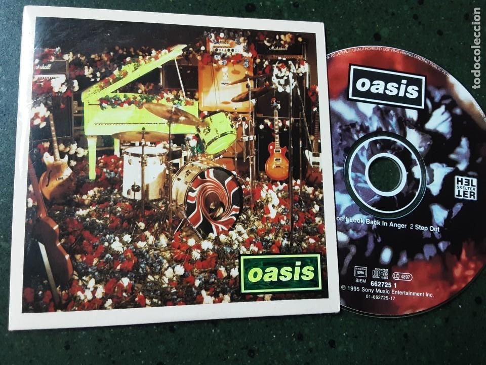 CDs de m&uacute;sica: CD SINGLE OASIS, DONT LOOK BACK IN ANGER + STEP OUT - Foto 1
