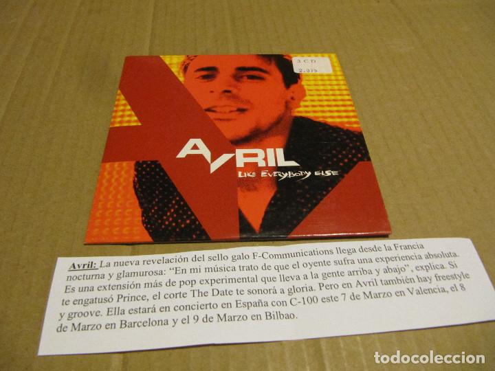 CDs de m&uacute;sica: AVRIL / Like everybody else (CD Single 2002)CADENA 100 - Foto 1