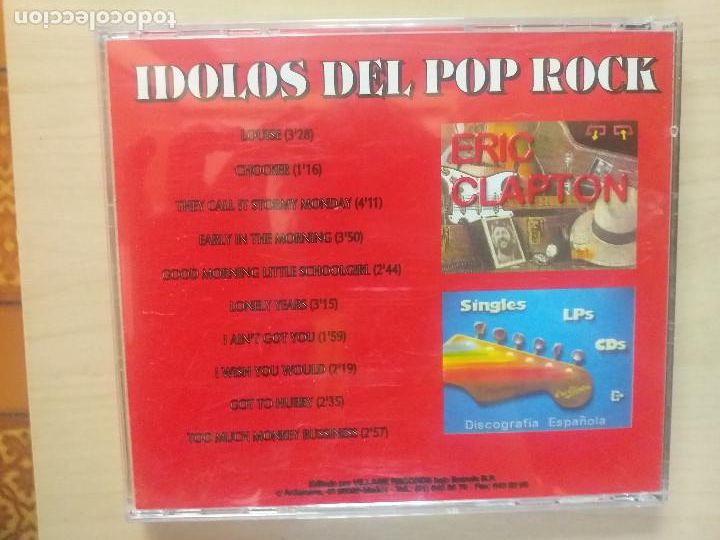 CDs de m&uacute;sica: IDOLOS DEL POP ROCK. ERIC CLAPTON. CD AUDIO M&Aacute;S CD ROM. - Foto 2
