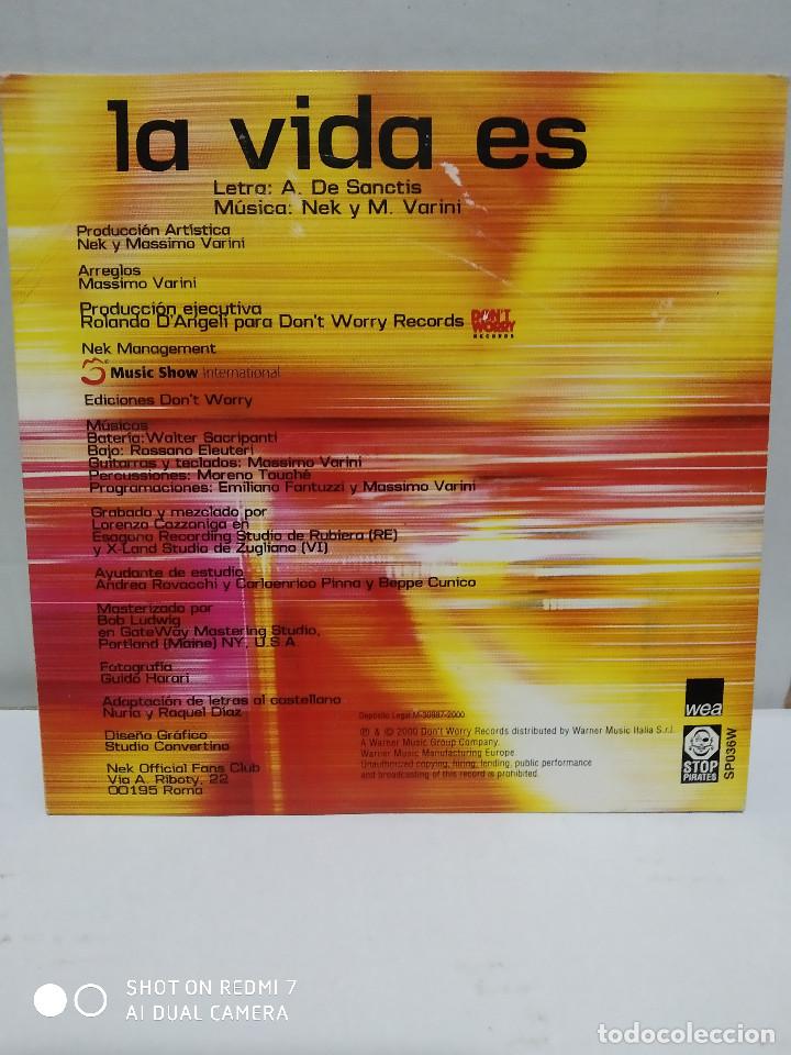 CDs de m&uacute;sica: NEK / LA VIDA ES - CDSINGLE - Foto 2