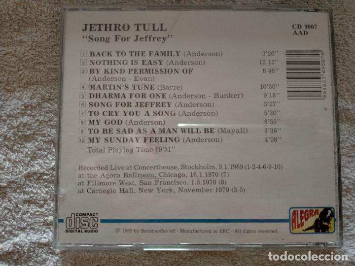 CDs de m&uacute;sica: JETHRO TULL - SONG FOR JEFFREY - CD - RARO - Foto 2