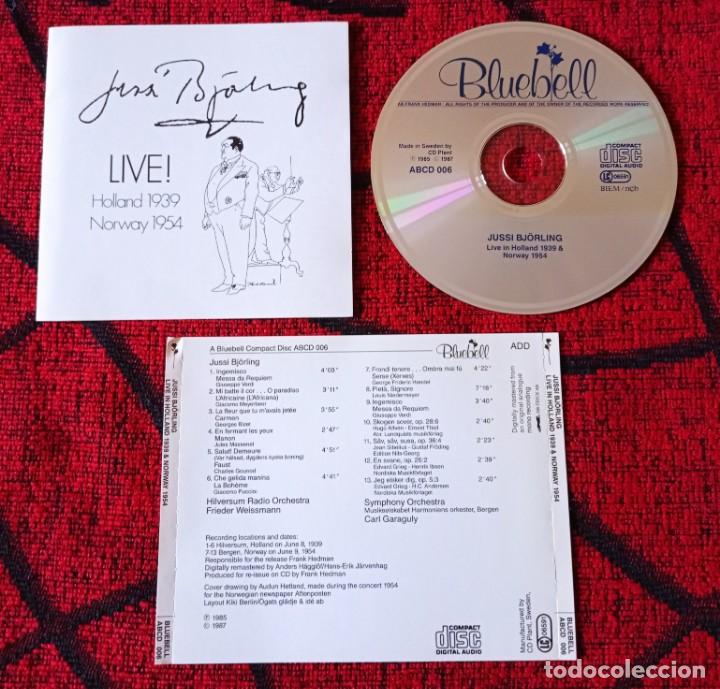 CDs de m&uacute;sica: JUSSI BJ&Ouml;RLING ** Live! Holland 1939, Norway 1954 ** CD ORIGINAL 1987