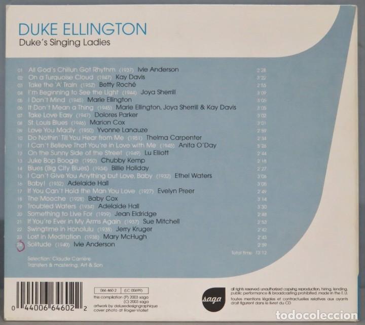 CDs de m&uacute;sica: CD. DUKE&acute;S SINGING LADIES. DUKE ELLINGTON - Foto 2