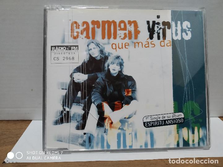 CDs de m&uacute;sica: CARMEN VIRUS / QUE MAS DA - CDSINGLE - Foto 1