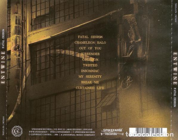 CDs de m&uacute;sica: Entwine - Fatal Design - CD - Foto 2