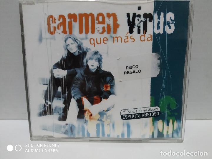 CDs de m&uacute;sica: CARMEN VIRUS / QUE MAS DA - CDSINGLE - Foto 1