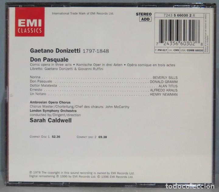 CDs de m&uacute;sica: CD. DON PASQUALE. DONIZETTI - Foto 2
