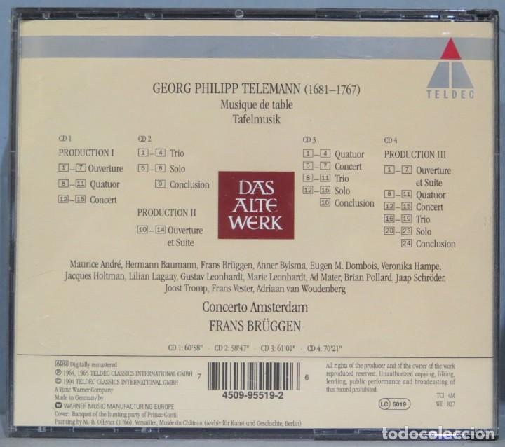 CDs de m&uacute;sica: CD. MUSIC OF TABLE. TELEMANN - Foto 2