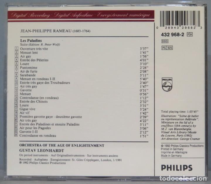 CDs de m&uacute;sica: CD. SUITE LES PALADINES. RAMEAU - Foto 2