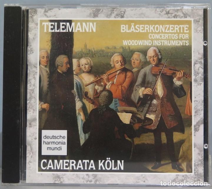 CDs de m&uacute;sica: CD TELEMANN. BL&Auml;SERKONZERTE - Foto 1