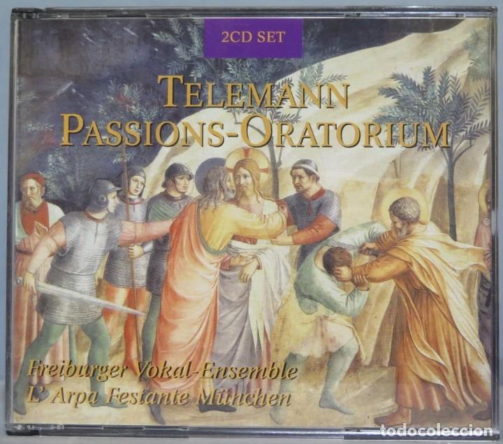 CDs de m&uacute;sica: 2 CD. TELEMANN. PASSIONS-ORATORIUM - Foto 1