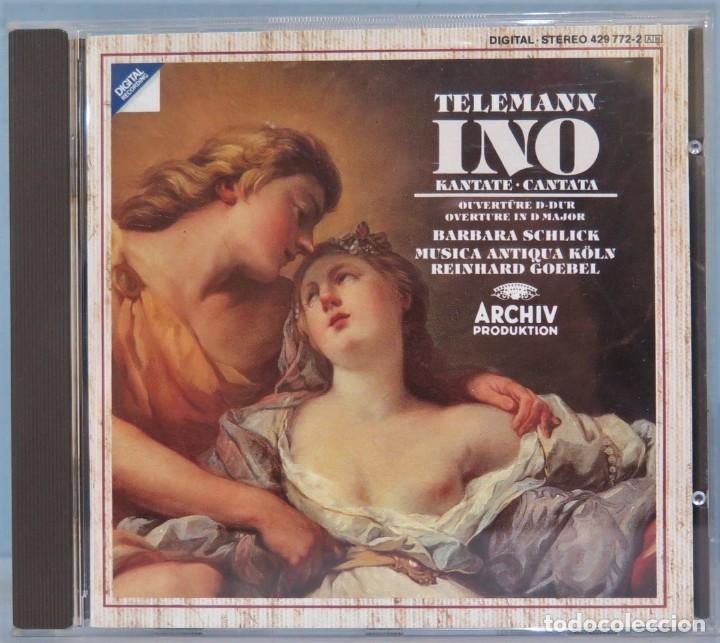CDs de m&uacute;sica: CD. TELEMANN. INO CANTATA - Foto 1
