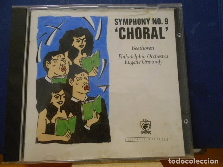 CDs de m&uacute;sica: BEETHOVEN. SYMPHONY N&ordm; 9 CHORAL. PHILADELPHIA ORCHESTRA. EUGENE ORMANDY. COMPACTO. - Foto 1