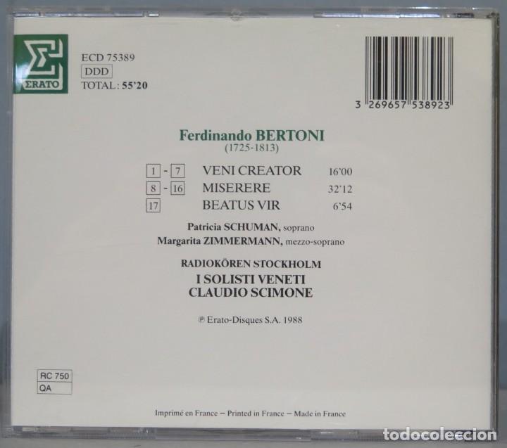 CDs de m&uacute;sica: CD. MISERERE. BERTONI - Foto 2