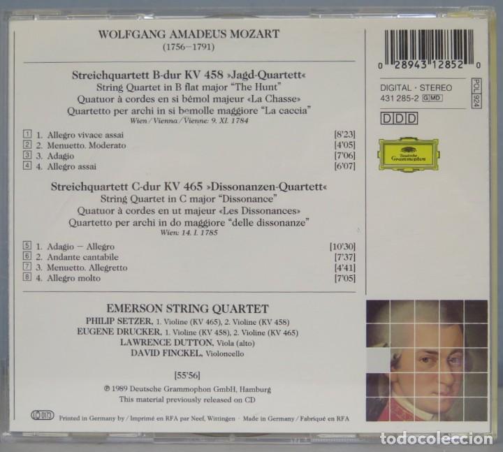 CDs de m&uacute;sica: CD. Mozart. Jagd-Quartett. Dissonanzen-Quartett - Foto 2