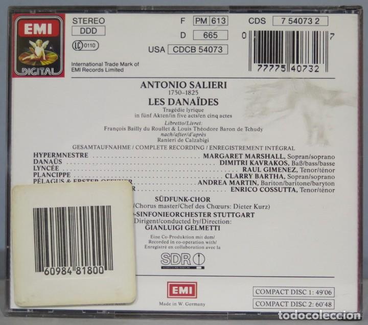 CDs de m&uacute;sica: CD. LES DANAIDES. SALIERI - Foto 2