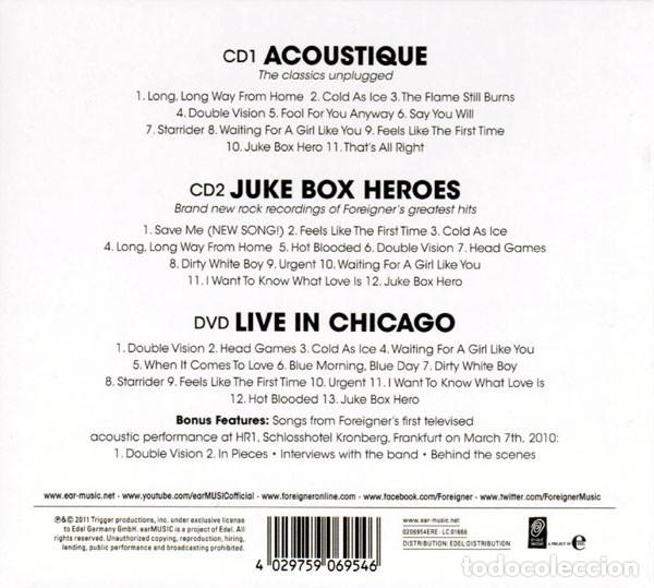 CDs de m&uacute;sica: Foreigner - Acoustique & More - 2x CD+DVD digipack - Foto 2