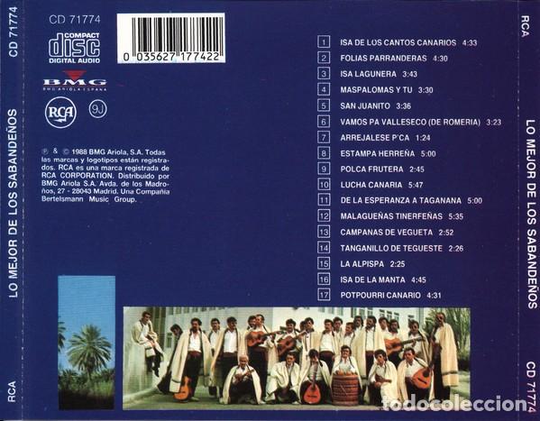 CDs de m&uacute;sica: Los Sabande&ntilde;os - Lo Mejor De Los Sabande&ntilde;os (17 &Eacute;xitos) - CD - Foto 2