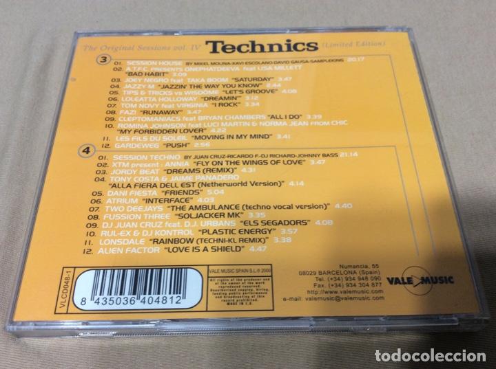 CDs de m&uacute;sica: TECHNICS: THE ORIGINAL SESSIONS VOL IV. 2CD 2000 -HOUSE TECHNO. - Foto 2