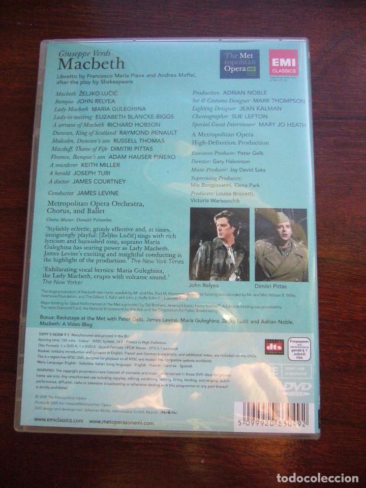 CDs de m&uacute;sica: MACBETH - THE METROPOLITAN OPERA - 2 CDs - LIBRETO - Foto 2