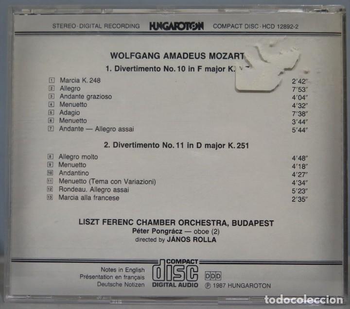 CDs de m&uacute;sica: CD. DIVERTIMENTOS. MOZART. ROLLA - Foto 2