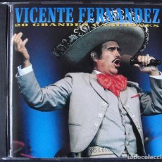 CDs de Música: VICENTE FERNANDEZ - 20 GRANDES CANCIONES - CD - RANCHERAS MEXICANAS -. Lote 238308275