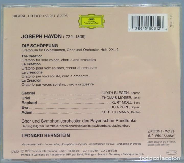 CDs de m&uacute;sica: 2 CD. Die Sch&ouml;pfung. THE CREATION. HAYDN - Foto 2