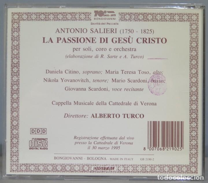 CDs de m&uacute;sica: CD. LA PASSIONE DE GESU CRISTO. SALIERI - Foto 2