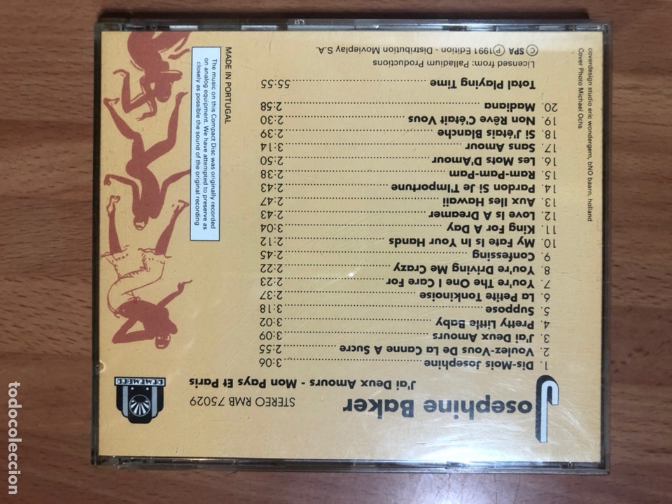 CDs de m&uacute;sica: Cd josephine baker - Foto 2