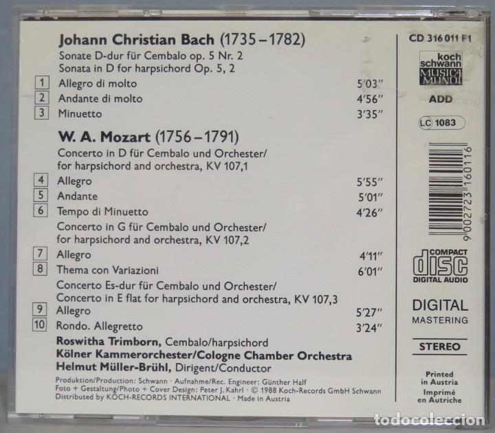 CDs de m&uacute;sica: CD. VIRTUOSE CEMBALOKONZERTE. MOZART. BACH - Foto 2