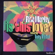 CDs de Música: RITA MARLEY FEAT, TONY REBEL: IS THIS LOVE?, CD SINGLE TABAT TB CDS 333. SPAIN, 1996. Lote 238642830