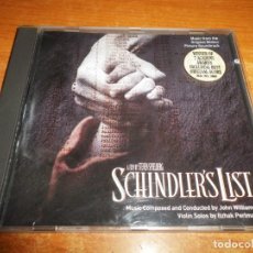 CDs de Música: SCHINDLER'S LIST LA LISTA DE SCHINDLER BANDA SONORA CD ALBUM 1993 ALEMANIA JOHN WILLIAMS 14 TEMAS